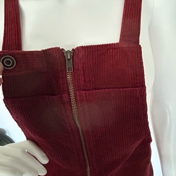 Forever 21 Deep Red Corduroy Mini Dress - Picture 4 of 9